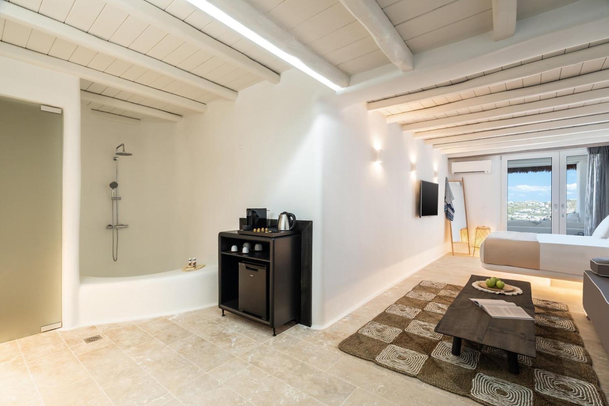 Hotel White Stone Mykonos Agios Ioannis Diakoftis Esterno foto